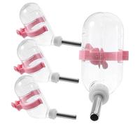 Kisangel 2sets Hamster Water Bottle for Cage Leakproof Pet Waterer Clear Water Level Indicator Easy Hanging Design 4pcs*2