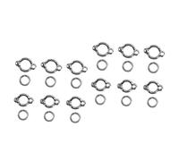 Kisangel 2sets Parrot Toy Rings Pet Foot Rings Bird Foot Anklets U-shaped Leg High Strength for Parrots 6pcs*2