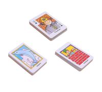 Kisangel 3 Boxes Educational Interactive Playing Cards Colorful Game Material Poker Tools for Early Learning Cognitive Skill Development and Hand Eye Coordination Fun