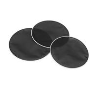 Kisangel 3 pcs Double Layer Silent Drum Heads Replacement Mute Drum Heads for Noise Reduction for Practice and Performance