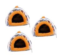 Kisangel 3 Pcs Guinea Pig Cage Liners Bedding Fleece Hamster House Pet Nest Warm Nesting Soft Comfortable Machine Washable