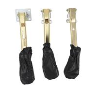 Kisangel 3 pcs Premium Metal Piano Pedals for Upright Piano Accessories Durable Musical Instrument Supplies Golden Finish for Home Music Shops and Stages