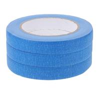 Kisangel 3 Rolls Blue Paper Masking Tape DIY Craft Painters Tape for Painting Drafting Labeling Easy Peel Adhesive for Glass Walls Plastic Indoor Decorating and Renovation