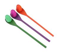 Kisangel 3 Sets Wooden Balancing Training for Games for Family Fun Random Color for Outdoor Playing Relay Races and Picnics Random Color