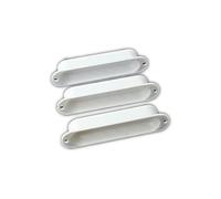Kisangel 3 x White Airtight Guitar Pickup Covers Sealed Replacement for Electric Guitar Plastic