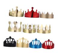 Kisangel 30Pcs Birthday Party Crowns for Adults Comfortable Material Fun Photo Props for Celebrations for Birthday Decorations Various Styles Included