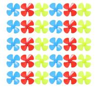 Kisangel 30pcs -blade Plastic Propeller for Stem Projects and Youth Workshop Crafts, Educational Parts with Smooth Action, for DIY Robots and Underwater Robots, Hobby Airplane and Science