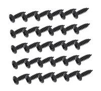 Kisangel 30pcs Electric Guitar Bass Mounting Screws Black Fixing Accessories for Pickguard Stable Installation Replacement Parts