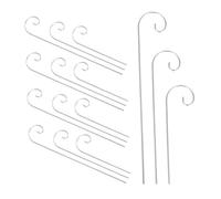 Kisangel 30pcs Garden Hanging Rods Metal Shepherds Hooks Weather Resistant Stakes for Hanging Solar Lights Bird Feeders Lanterns Plant Labels Outdoor Garden Decor