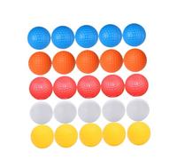 Kisangel 30pcs Hollow Training Balls for Indoor Practice Lightweight Soft Safety Balls in White Yellow Orange Blue Each Color for Swing and Exercise