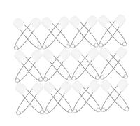 Kisangel 30pcs Large White Safety Pins for Diapering, Heavy Duty Cloth Diaper Fasteners, Versatile Fabric and Clothing Pins with Secure Lock, Suitable for Nursery and Sewing Use