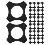 Kisangel 30pcs Microphone Protective Cover Rubber Mic Roll Rings for Handheld Microphones Fall Protection for Live Shows and Recording Studio