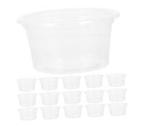 Kisangel 30pcs Reptile Feeding and Water Bowls Versatile Hydration for Geckos Lizards Snakes More Easy to Clean Design for Pet Tanks and Environments