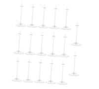 Kisangel 34 pcs Transparent Doll Display Stands Chic Supports for Doll Figures for Home Rooms Stores Protect and Showcase Elegantly