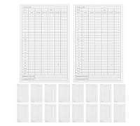Kisangel 35pcs Golf Score Tracker: White Coated Paper Scoreboard Notebook for Recording Handicaps & Game Stats -Score Card for Golfers & Club Competitions