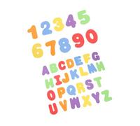 Kisangel 36pcs Eva Bath Alphabet and Numbers Educational Bath for Fun Learning for Spelling and Counting the Bathroom Easy Stick to Tub and Wall