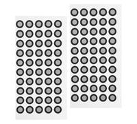 Kisangel 3d Scanning Markers 2 Sheets for 3d Scanner, Reflective Film Marking Points, Precise Positioning, Easy to Use Black Pet Material Suitable for Engineering and Architecture