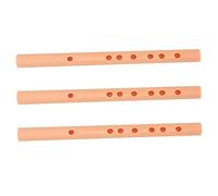 Kisangel 3pcs Abs Plastic Dizi Flute Membrane Holes Small Clarinet Kids Beginner Practice Instrument for Children