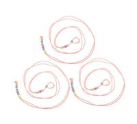 Kisangel 3pcs Adjustable Outdoor Traction Rope for Bearded Dragon Reptiles Small Pets Night Visibility for Safe Walking and Travel