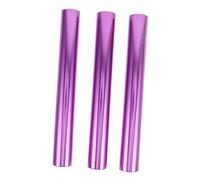 Kisangel 3pcs Aluminum Relay Baton for Track Running with Polished Surface Aluminum Alloy Passing Sticks for Outdoor Sports Teams and Athlete Relay Races
