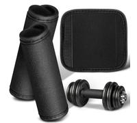 Kisangel 3pcs Anti-slip Pull-up Handle Grip Covers Detachable Cushioned Pads for Doorway Bars Barbell Dumbbell Sleeves Gym Accessories Hand Protection and Enhanced Grip Stability