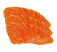 Kisangel 3Pcs Artificial Salmon Slices Simulation Food Models Lifelike Sushi Plate Decors for Photography Props Party Display and Early Education