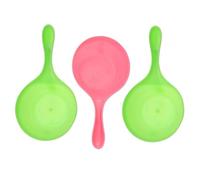 Kisangel 3pcs Baby Bath Rinse Cup Set for Infants Shower Water Spoon Comfortable to Hold Handle Shampoo Cup for Toddlers for Bath Time Fun Random Color