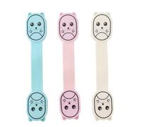 Kisangel 3pcs Baby Cabinet Locks for Drawers and Cabinet Doors Abs Material Child Safety Lock to Prevent Finger Injury Easy Installation Nursery Essential