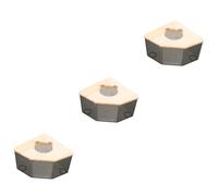 Kisangel 3pcs Bathroom Hamster Bathtub Rat Hideout Chinchilla Bath Room Dust Bath Container Easy to Clean