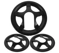 Kisangel 3pcs Bike Chain Guard Protector - Chainring Guard Mountain Sprocket Cover with 5-Holes - 36T Front Sprocket Protection for Fixed Gear Bicycle