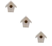 Kisangel 3pcs Bird Nest Pet Bird Cage Wooden Birdcage Extra Large Outdoor Decor Simulated Tree Branches