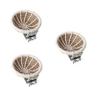 Kisangel 3pcs Bird Toys for Parrots Parakeets Natural Straw Bird Nest Breeding Nest Pillow Random Color