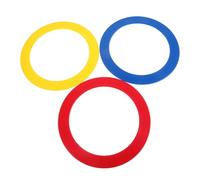 Kisangel 3pcs Circus Juggling Rings Lightweight Hand Balancing Throwing Props for Acrobatic Skills Training and Portable Performance Accessories