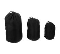 Kisangel 3pcs Drawstring Dust Flap Bags for Down Jackets Travel Compression Sacks Lightweight Tear-resistant Stuff Sacks for Camping Hiking Backpacking Organizer