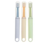 Kisangel 3pcs Dual-Headed Dog Toothbrush for Puppies and Pets, Soft Abs and TPR Material with Two in One Design, for Thorough Cleaning and Reducing Bad Breath at Home or Travel