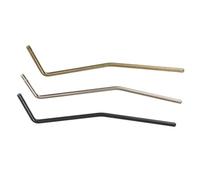 Kisangel 3pcs Electric Guitar Tremolo Bars Whammy Arms with Direct Insert Design Enhanced Range for Tonal Flexibility Quick Installation in Black Gold Chrome Colors