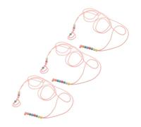 Kisangel 3pcs Glow the Dark Adjustable Lizard Harness with Lightweight Durable Leash for Bearded Dragons and Small Reptiles Outdoor Walking and Travel Safety