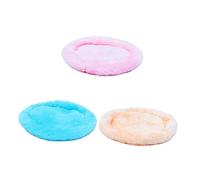 Kisangel 3pcs Hamster Bed Warm Nest Pad for Small Pets Round Soft Cushion Ergonomic Design Easy Clean for Hamster Mouse Squirrel