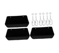 Kisangel 3pcs Hanging Fence Feed Trough Poultry Feeding Container Livestocks Feeder Water Bucket For Chicken Goat Duck Sheep Horse Deer Goose Poultry