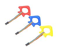 Kisangel 3pcs Lightweight Toddler Walking Rope Round Handle Assorted Colour Webbing Safety Leash Reusable for Visiting Parks and Participating in Activities Random Color