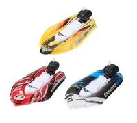 Kisangel 3pcs Mini Inflatable Clockwork Bath for Boy Girl Funny Water Play Paddle Boats in Blue Red Yellow Safe Creative Floating for Bathtub Fun