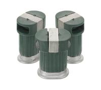 Kisangel 3pcs Miniature Garbage Bins - Micro Landscape Accessories for Dollhouse Decor - 1:75 Scale Realistic Mini Recycling Bins for Mini House Decorations