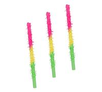 Kisangel 3pcs Multicolored Pinata Sticks for Fun Birthday Party Props for Knock Game Lightweight and Easy to Grip for Summer Parties and Celebrations