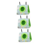 Kisangel 3pcs Parrot Nest Decor Comfortable Warm Bird Hammock Parrot Supply for Your Pet