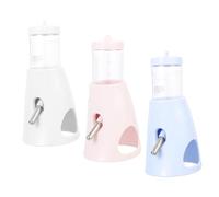 Kisangel 3pcs Pet Water Fountain Small Animals Water Dispenser Leakproof Drinking Feeder Roller Bead for Hamster Chinchilla Rabbit Home Garden Use