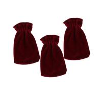 Kisangel 3pcs Piano Pedal Covers Red Velvet Pedal Socks Piano Foot Protector Dust Shield for Grand and Upright Keyboards Instrument Accessories