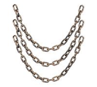 Kisangel 3pcs Plastic Halloween Chains Fake Prison Chains Prop Trick Props for Halloween Party Haunted House and Costume Accessories