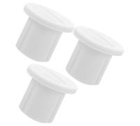 Kisangel 3pcs Plastic Ladder Toilet Screws Compatible with Toilet Seat Models Easy Installation White Seat Replacement Parts for Public Restrooms