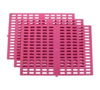 Kisangel 3pcs Rabbit Cage Foot Pad: Ventilated Resting Mat - Pet Cage Mat Plastic Bunny Feet Pads Anti-Chew & Reusable For Rabbit Dog Guinea Pig 18.86X13.36X0.59