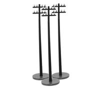 Kisangel 3pcs Scale Miniature Telegraph Poles for Model Railways Micro Landscape DIY Accessories Realistic Train Scenery Building Scene Decor